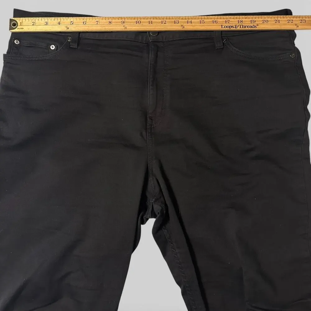 Banana Republic Traveler Pants Mens Actual Size 41x32 Black Slim Chino